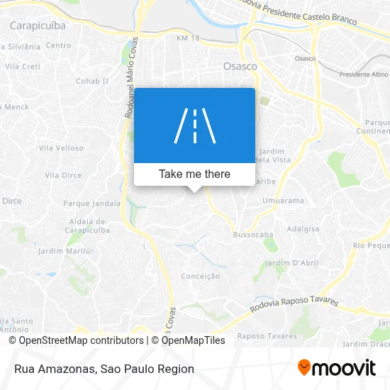 Rua Amazonas map