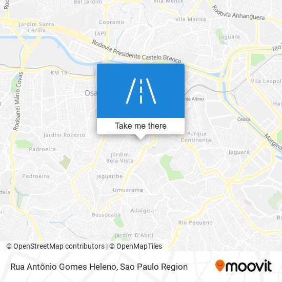 Rua Antônio Gomes Heleno map