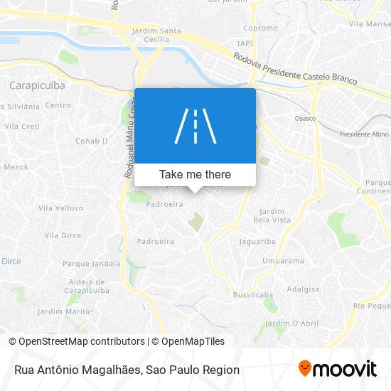 Mapa Rua Antônio Magalhães