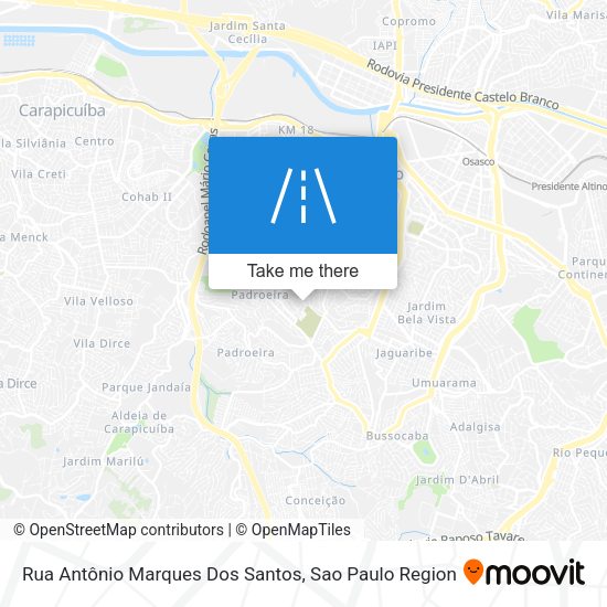 Rua Antônio Marques Dos Santos map