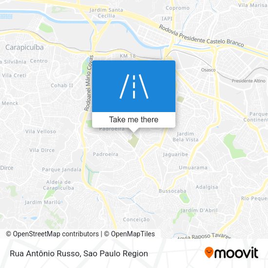 Rua Antônio Russo map