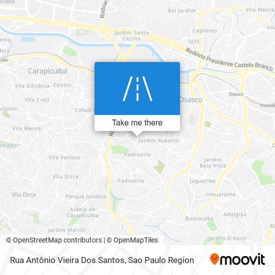 Rua Antônio Vieira Dos Santos map