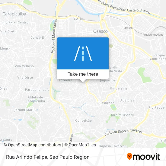 Rua Arlindo Felipe map