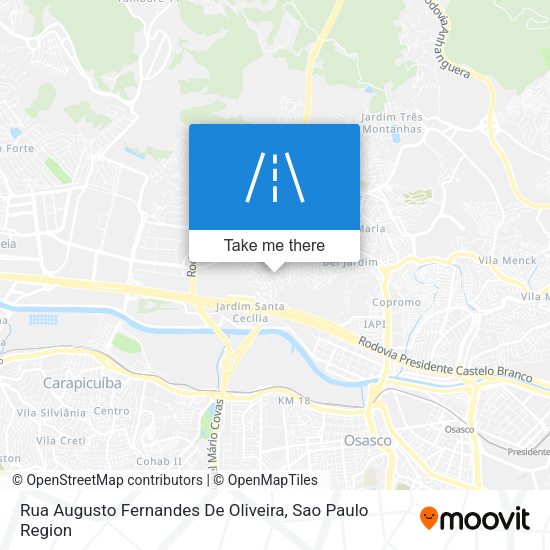 Rua Augusto Fernandes De Oliveira map