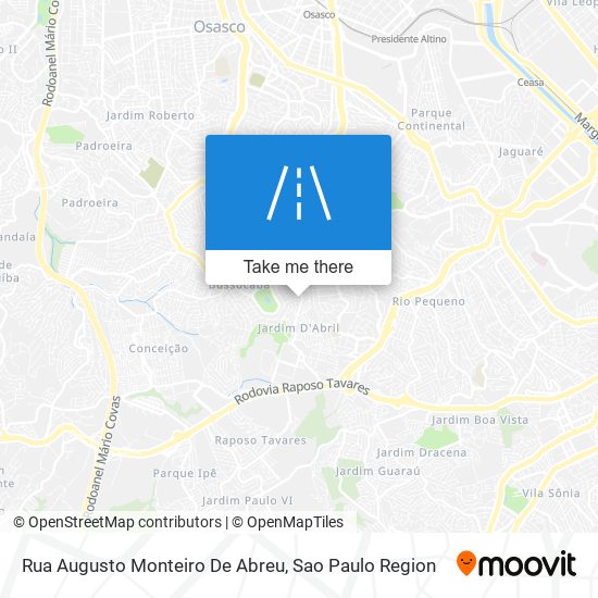 Rua Augusto Monteiro De Abreu map