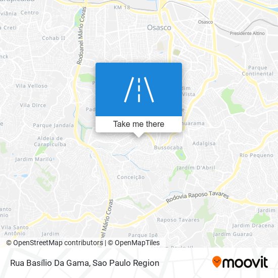 Mapa Rua Basílio Da Gama