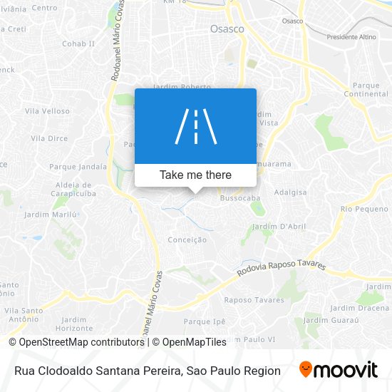 Rua Clodoaldo Santana Pereira map