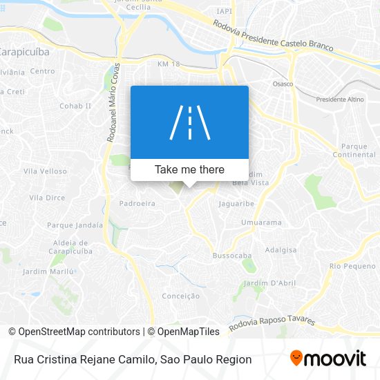 Rua Cristina Rejane Camilo map