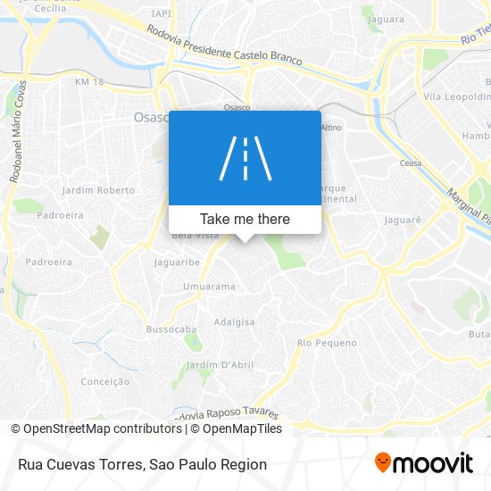 Mapa Rua Cuevas Torres