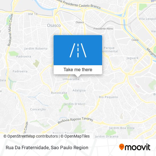 Rua Da Fraternidade map