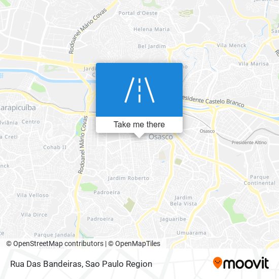 Rua Das Bandeiras map