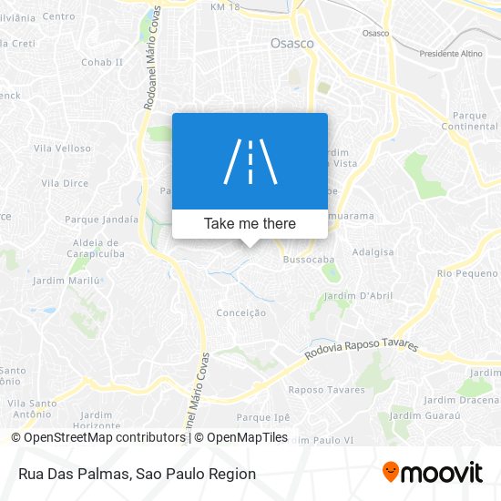 Rua Das Palmas map