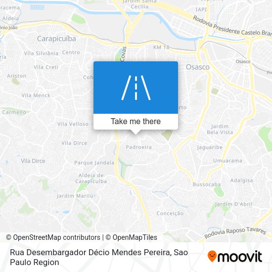 Rua Desembargador Décio Mendes Pereira map
