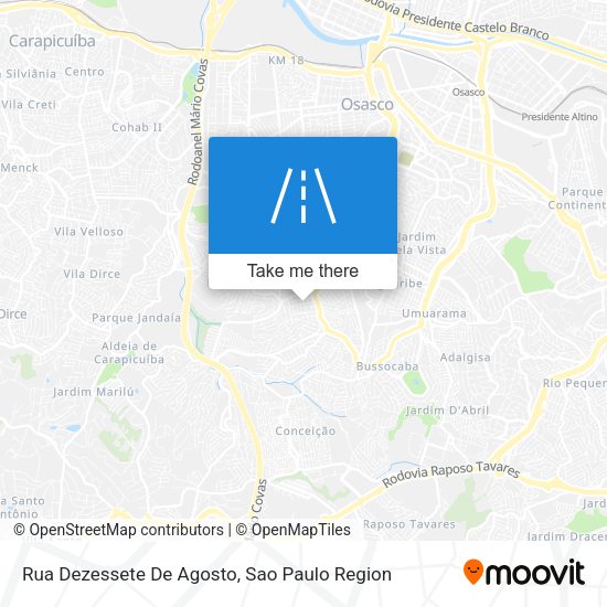 Rua Dezessete De Agosto map