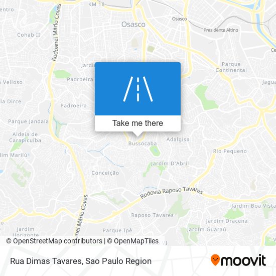 Mapa Rua Dimas Tavares