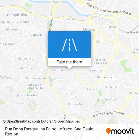 Rua Dona Pasqualina Falbo Lofreco map