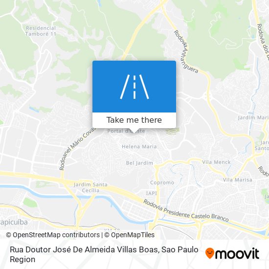 Rua Doutor José De Almeida Villas Boas map