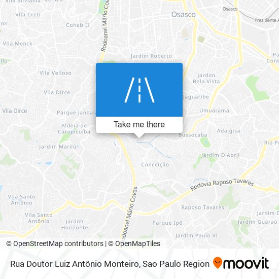 Mapa Rua Doutor Luiz Antônio Monteiro