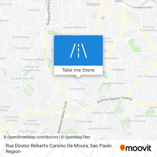 Mapa Rua Doutor Roberto Cursino De Moura