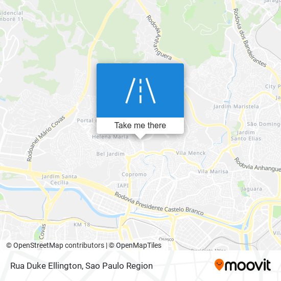 Mapa Rua Duke Ellington