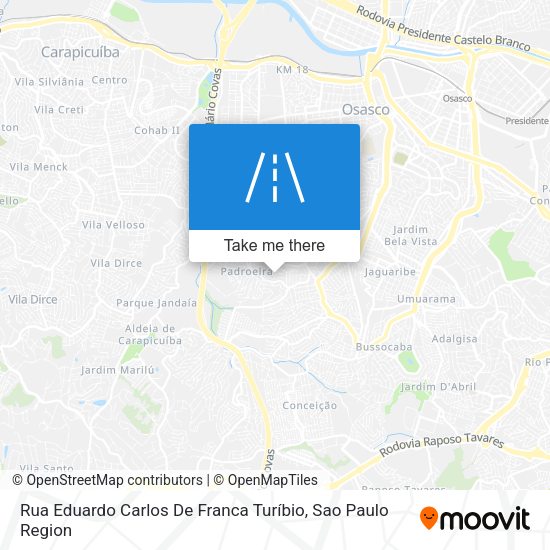 Rua Eduardo Carlos De Franca Turíbio map