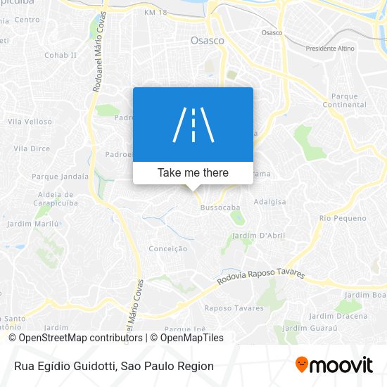 Rua Egídio Guidotti map