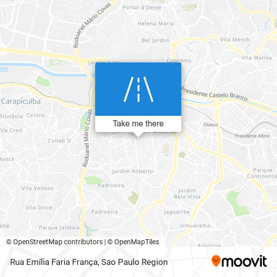 Mapa Rua Emília Faria França