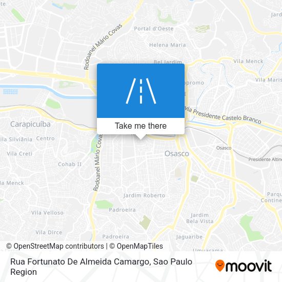 Rua Fortunato De Almeida Camargo map