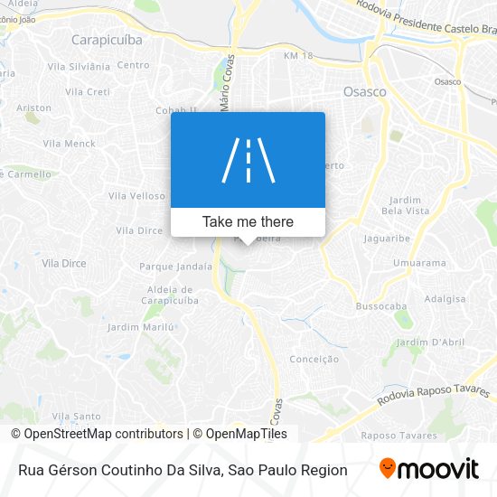 Rua Gérson Coutinho Da Silva map