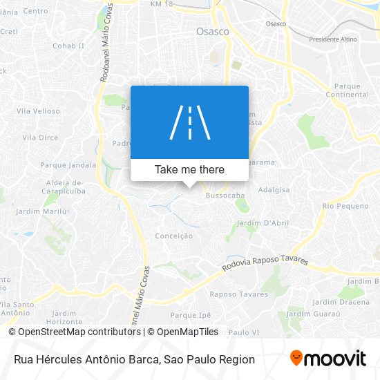 Rua Hércules Antônio Barca map