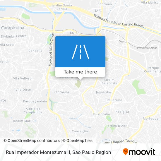 Mapa Rua Imperador Montezuma II