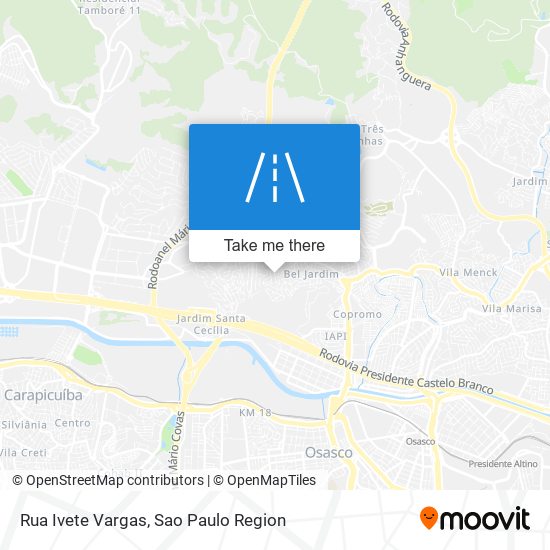 Mapa Rua Ivete Vargas