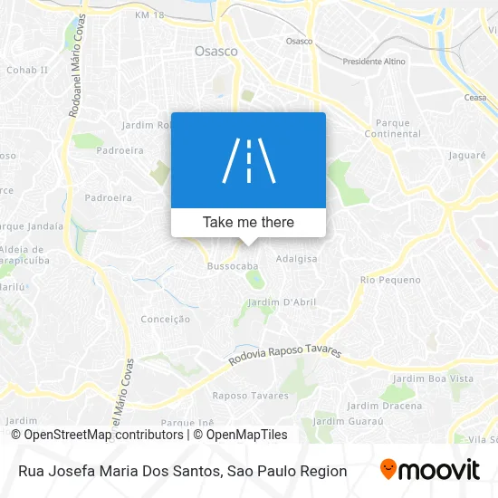 Rua Josefa Maria Dos Santos map