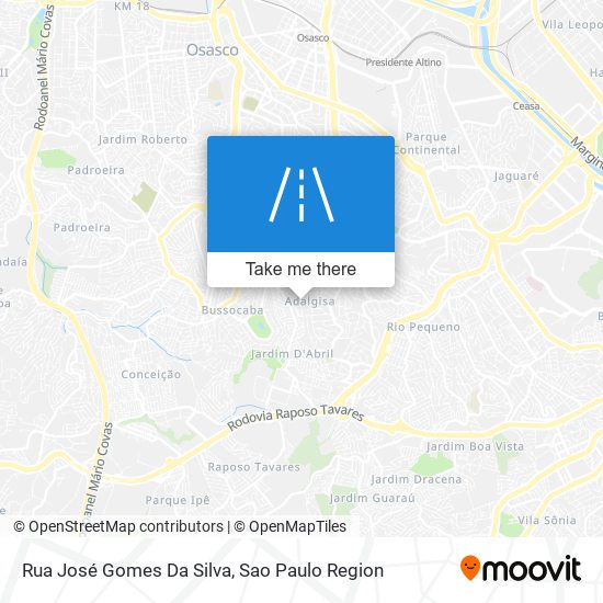 Mapa Rua José Gomes Da Silva