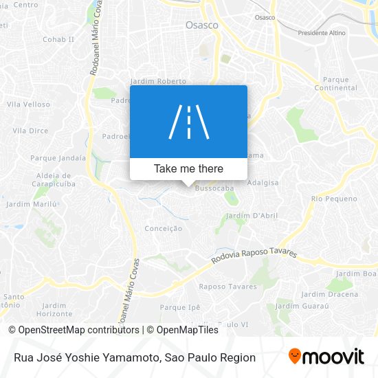 Rua José Yoshie Yamamoto map