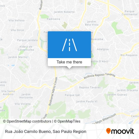 Rua João Camilo Bueno map