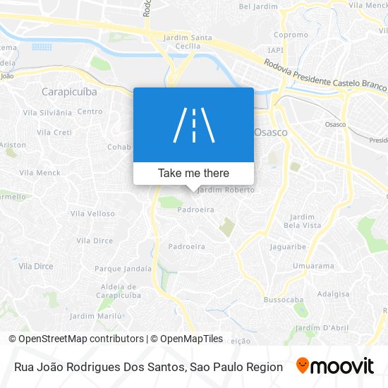 Mapa Rua João Rodrigues Dos Santos