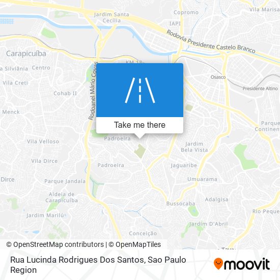 Rua Lucinda Rodrigues Dos Santos map