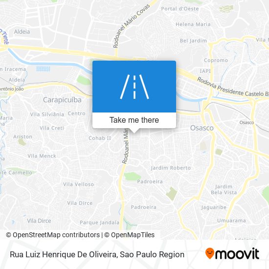 Rua Luiz Henrique De Oliveira map