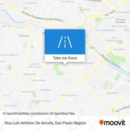 Rua Luís Antônio De Arruda map