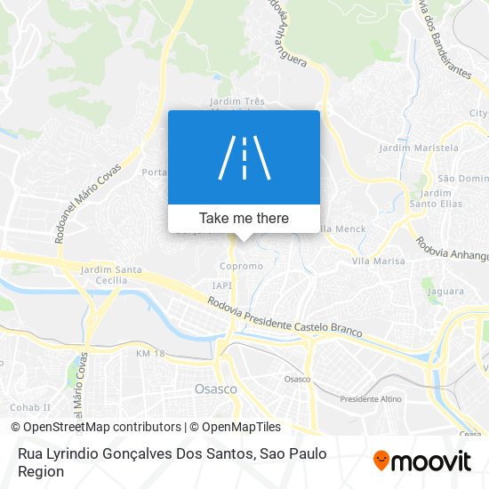 Rua Lyrindio Gonçalves Dos Santos map