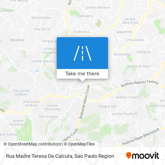 Rua Madre Teresa De Calcuta map