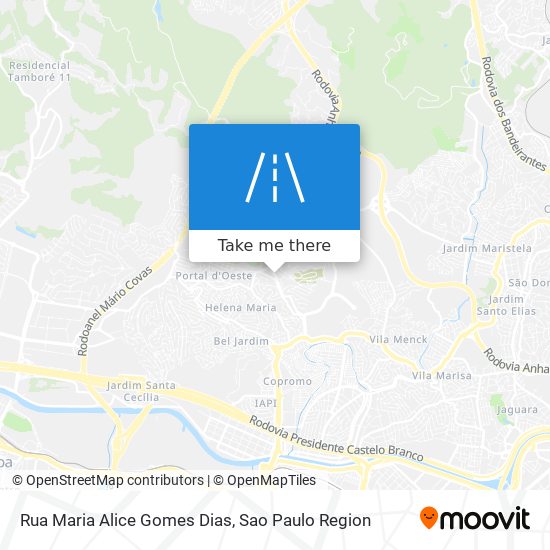 Mapa Rua Maria Alice Gomes Dias