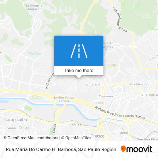 Rua Maria Do Carmo H. Barbosa map