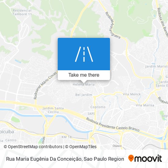 Mapa Rua Maria Eugênia Da Conceição