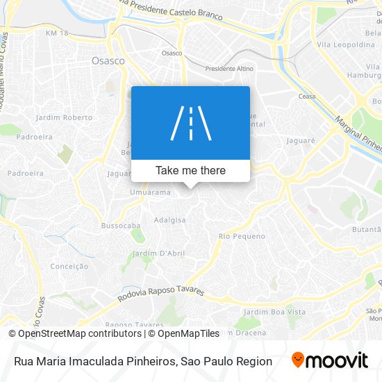 Rua Maria Imaculada Pinheiros map