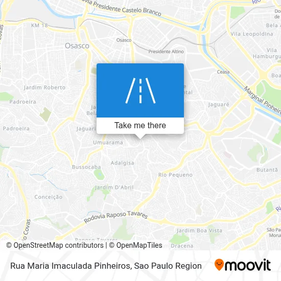 Rua Maria Imaculada Pinheiros map