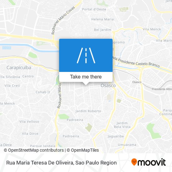 Mapa Rua Maria Teresa De Oliveira