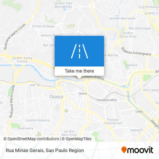 Rua Minas Gerais map