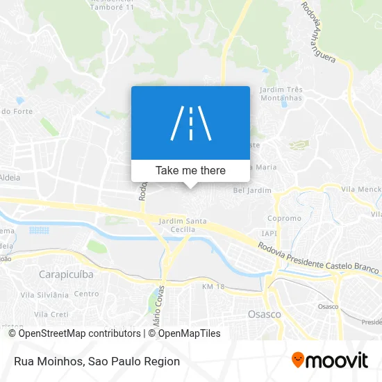 Rua Moinhos map
